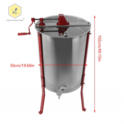 Farms Wholesale 4 Frame 201/304 Stainless Steel Manual Honey Extractor